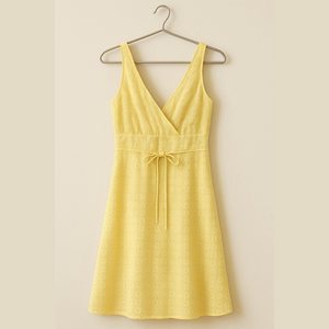Blu Sage Yellow illet Sleeveless Dress size 6